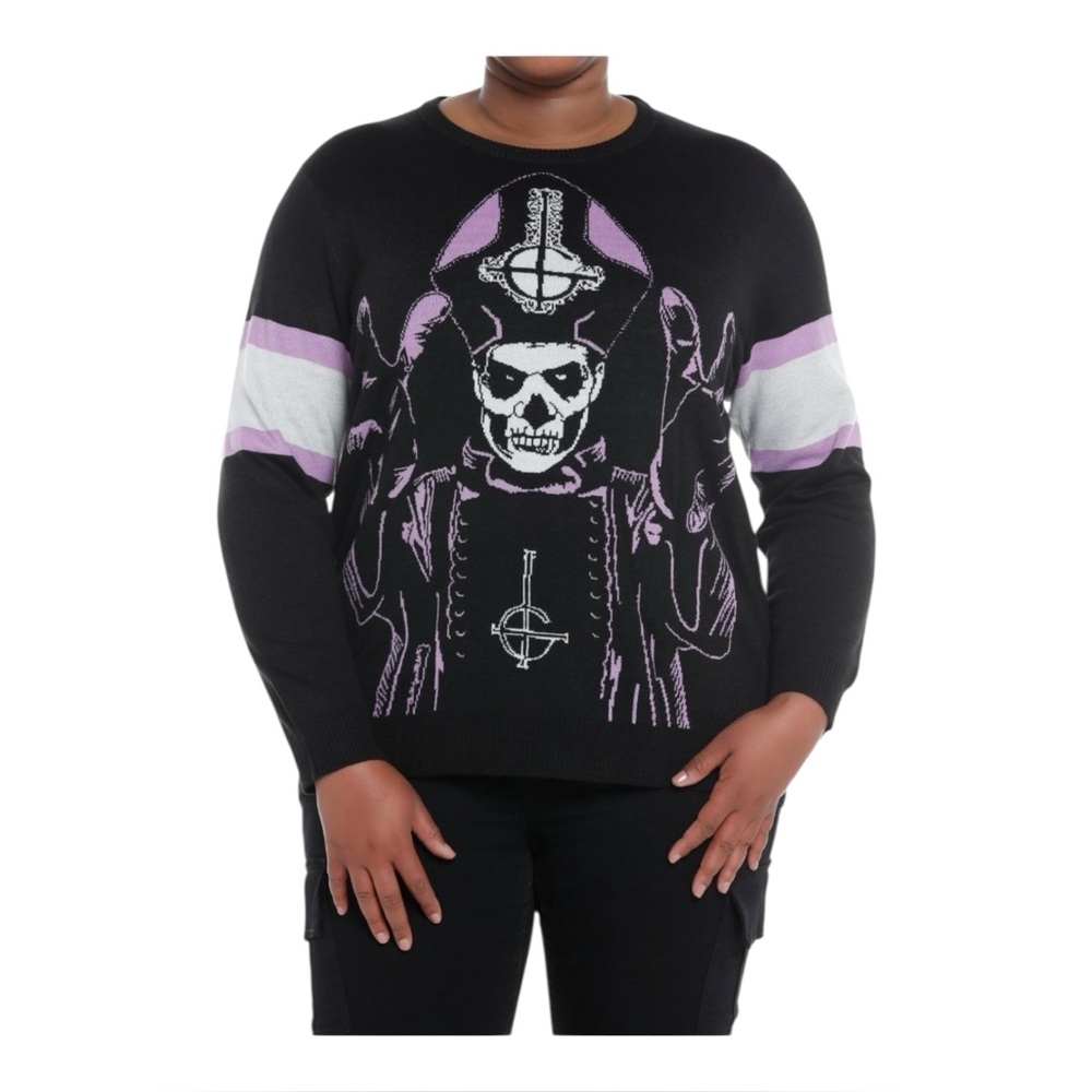 Ghost Papa Emeritus Intarsia Rock Band Sweater